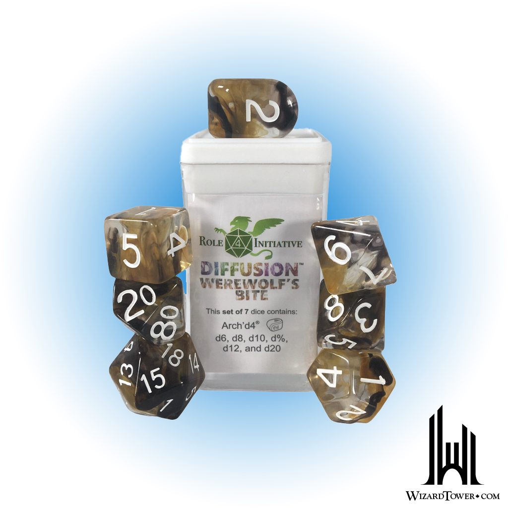 SET OF 7 DICE: DIFFUSION WEREWOLFS BITE